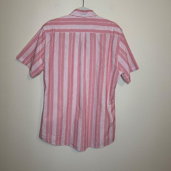 Barbour Striped Short Sleeve Button Down Tailored Fit Shirt Mens Size M Classic - Picture 8 of 8